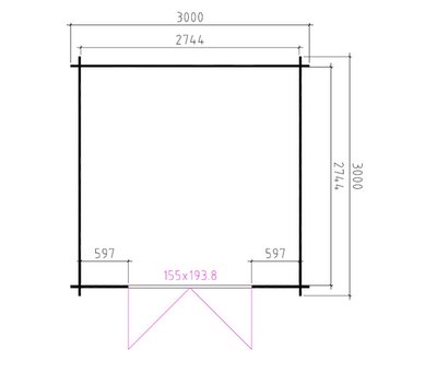 afmetingen_interflex_3030l_blokhut