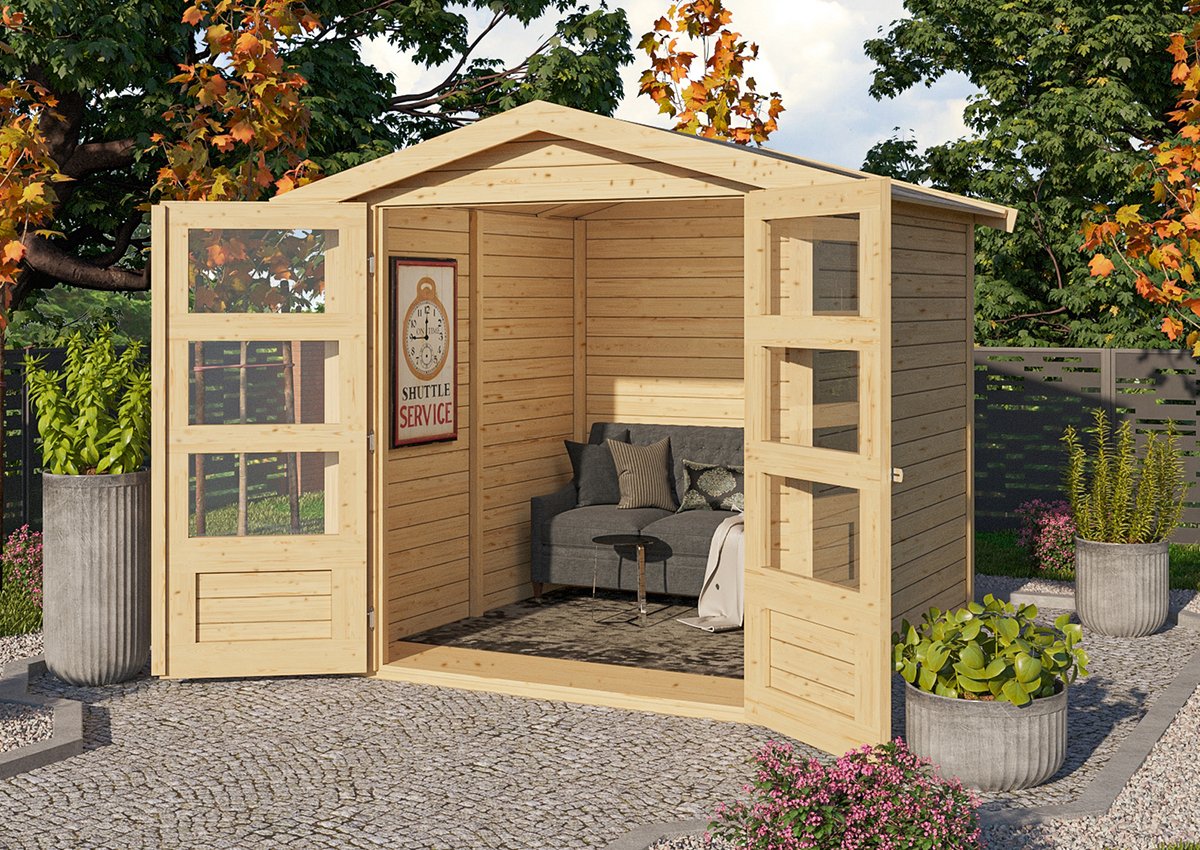 Gartenhaus Amberg 2 Karibu 186 x 186 x 201 cm