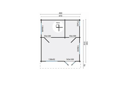 blokhut_llanes_plattegrond
