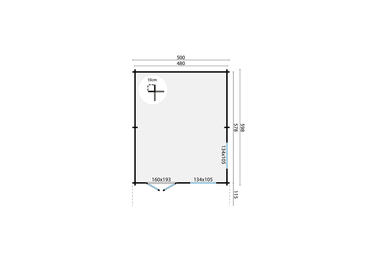 blokhut_niedersachsen_plattegrond