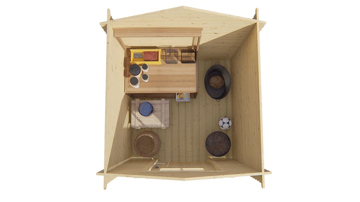 blokhut_richard_honinggeel_geimpregneerd_200x200x222cm_wanddikte_28mm_binnen