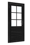 enkele_deur_vuren_enkelglas_100x205_zwart_links_incl_rvs_slot