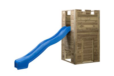 houten_speelhuis_met_glijbaan