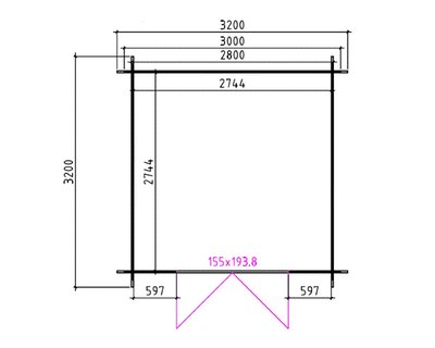 interflex_blokhut_330m_afmetingen