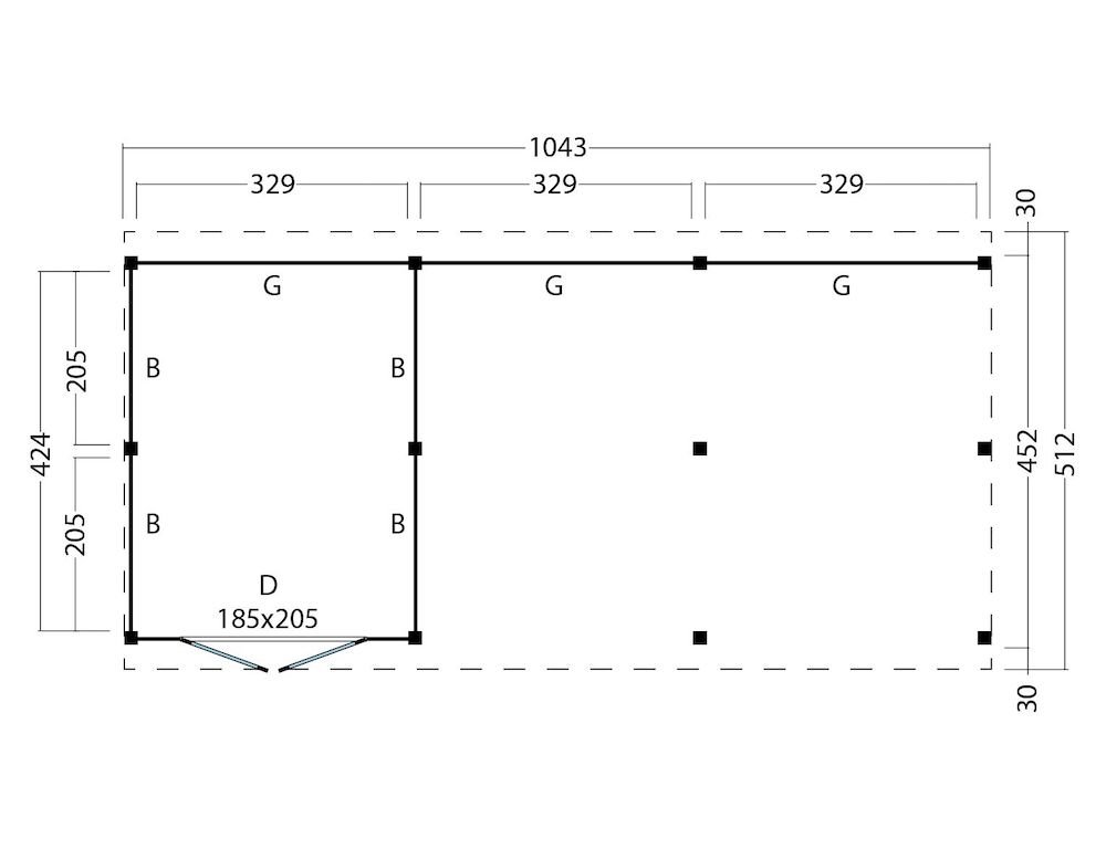 kapschuur_billund_type_8_zwarte_wanden_plattegrond