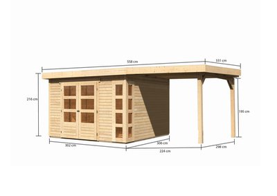 kerko_6_overkapping_240cm_karibu_maten