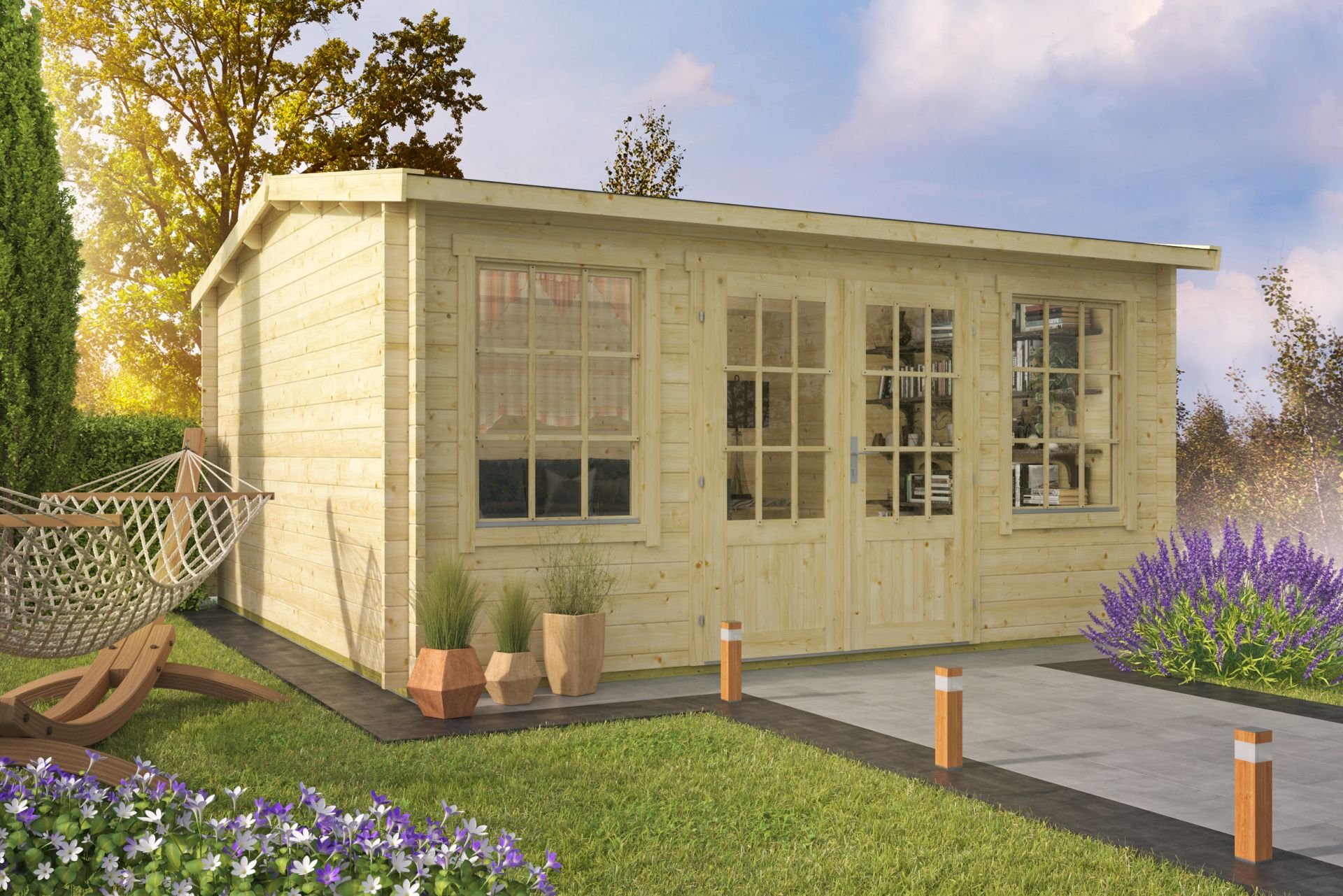 Meaghan Log Cabin 4.5 x 4.5m-158956 