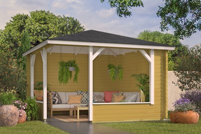 mitch_log_cabin_gazebo_painted