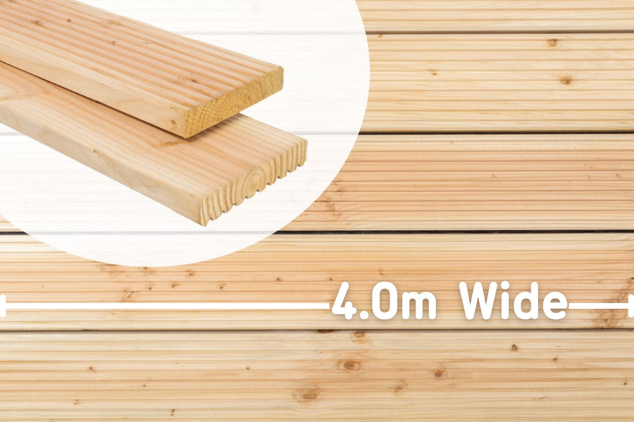 4m Decking Kit | 6x2 inch framing | Length up to 5m from TUIN UK