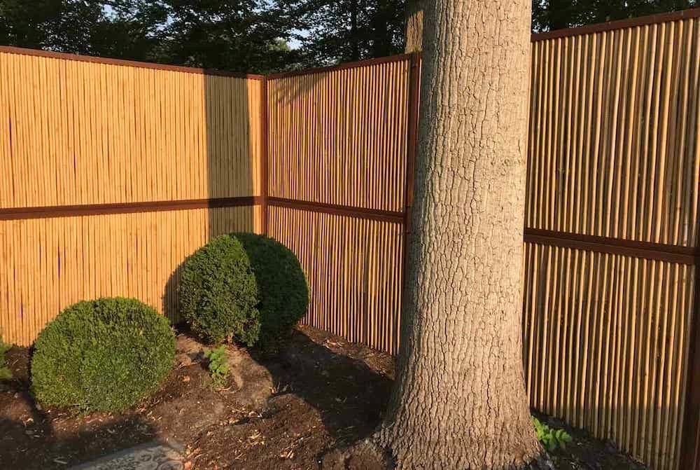 model_bamboe_tuinscherm_cortenstaal_frame