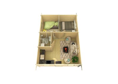 model_blokhut_cadiz_3d_bovenaanzicht
