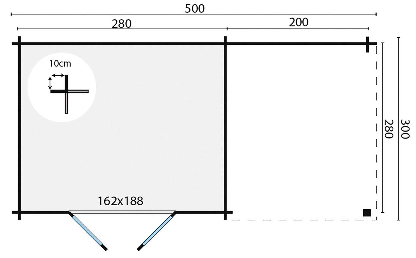 model_blokhut_dora_plattegrond