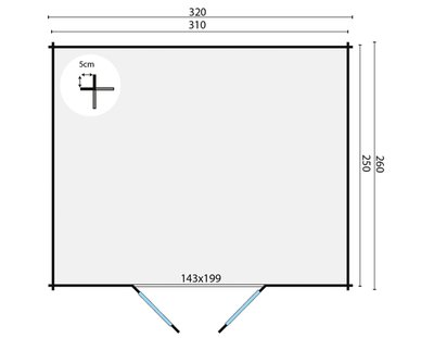 model_blokhut_hypermodern_plattegrond