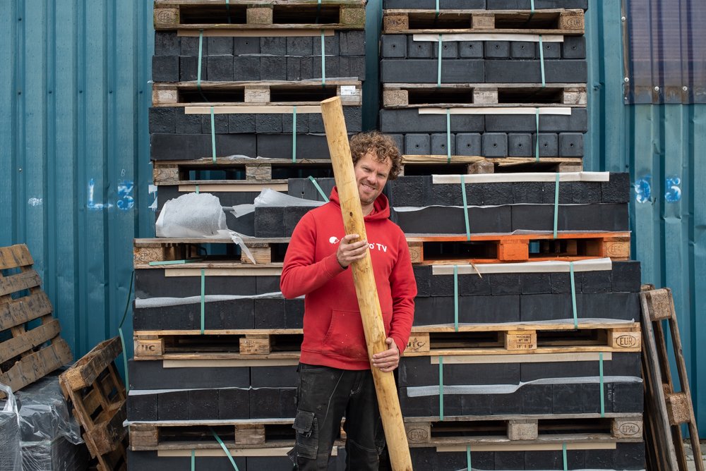 model_kastanje_houten_9cm_ronde_paal