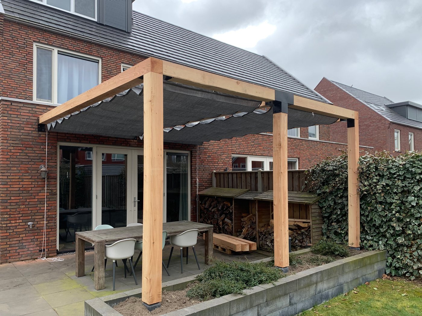 model_pergola_lariks_douglas_schaduwdoek