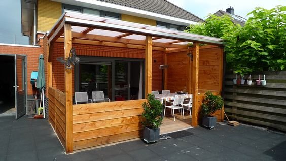 model_polycarbonaatplanten_overkapping_met_lariks_hout