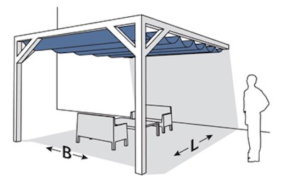 model_schets_pergola_muur_model