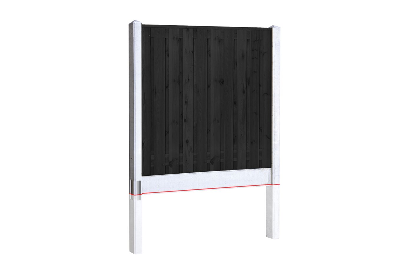 model_schutting_hoek_zwart_vuren_met_wit_grijs_beton_200x200_cm