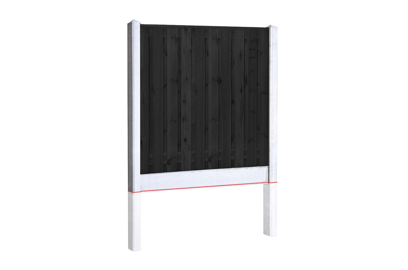 model_schutting_startpakket_zwart_vuren_met_wit_grijs_beton_200x200_cm