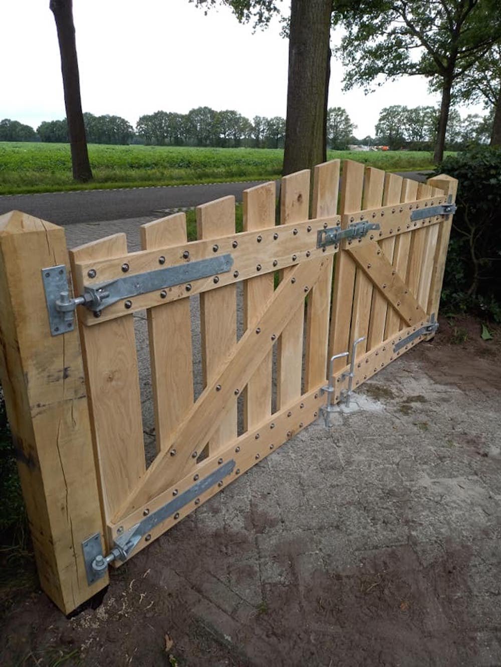 model_tuinhek_oprit_eiken_hout
