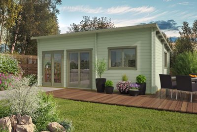 moderna_log_cabin_painted