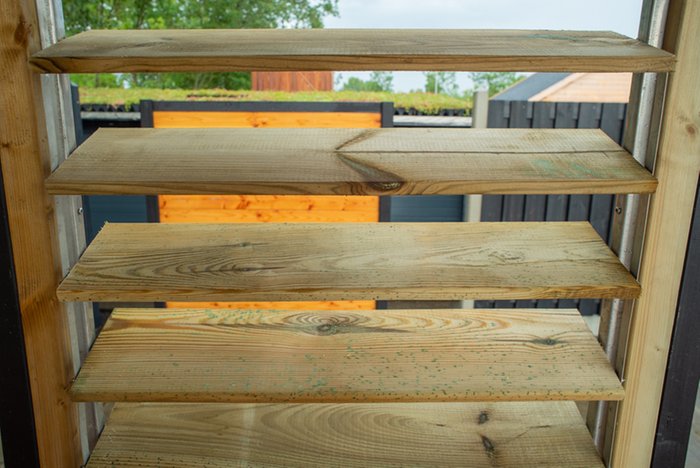 Louvre Railing System Flex Fence System 1.65m | Adjustable Louvre Rail Kit | Tuin UK Fencing ...