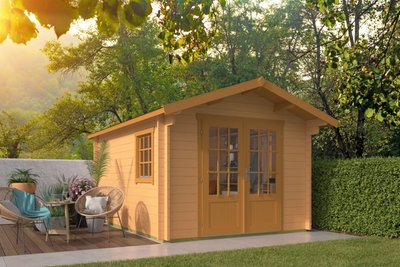 peggie_log_cabin_painted