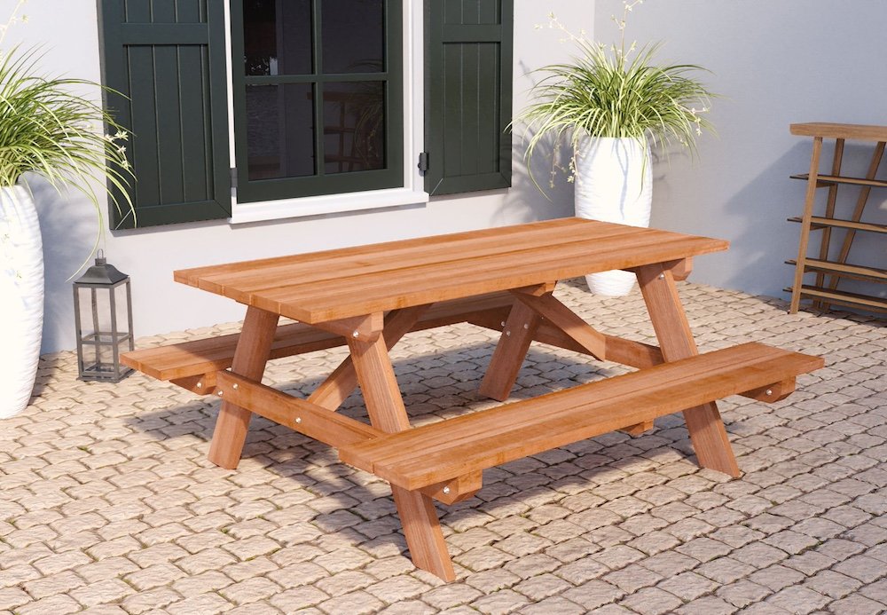 Rockwood® Picknicktafel Giant - 250cm: Sterk, Duurzaam, Prachtig