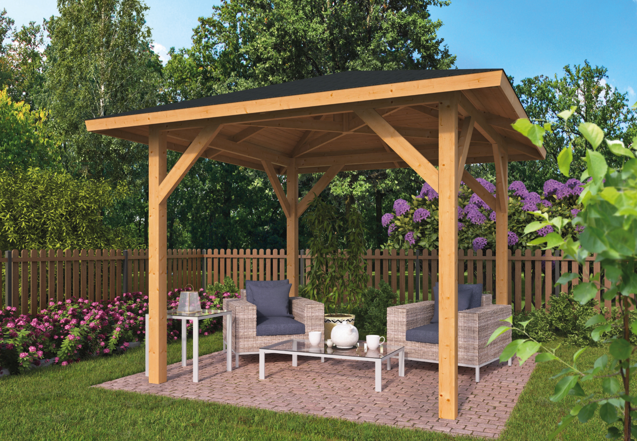 Kos Douglas Gazebo 3.4m x 3.4m | Wooden Gazebo | Tuin UK