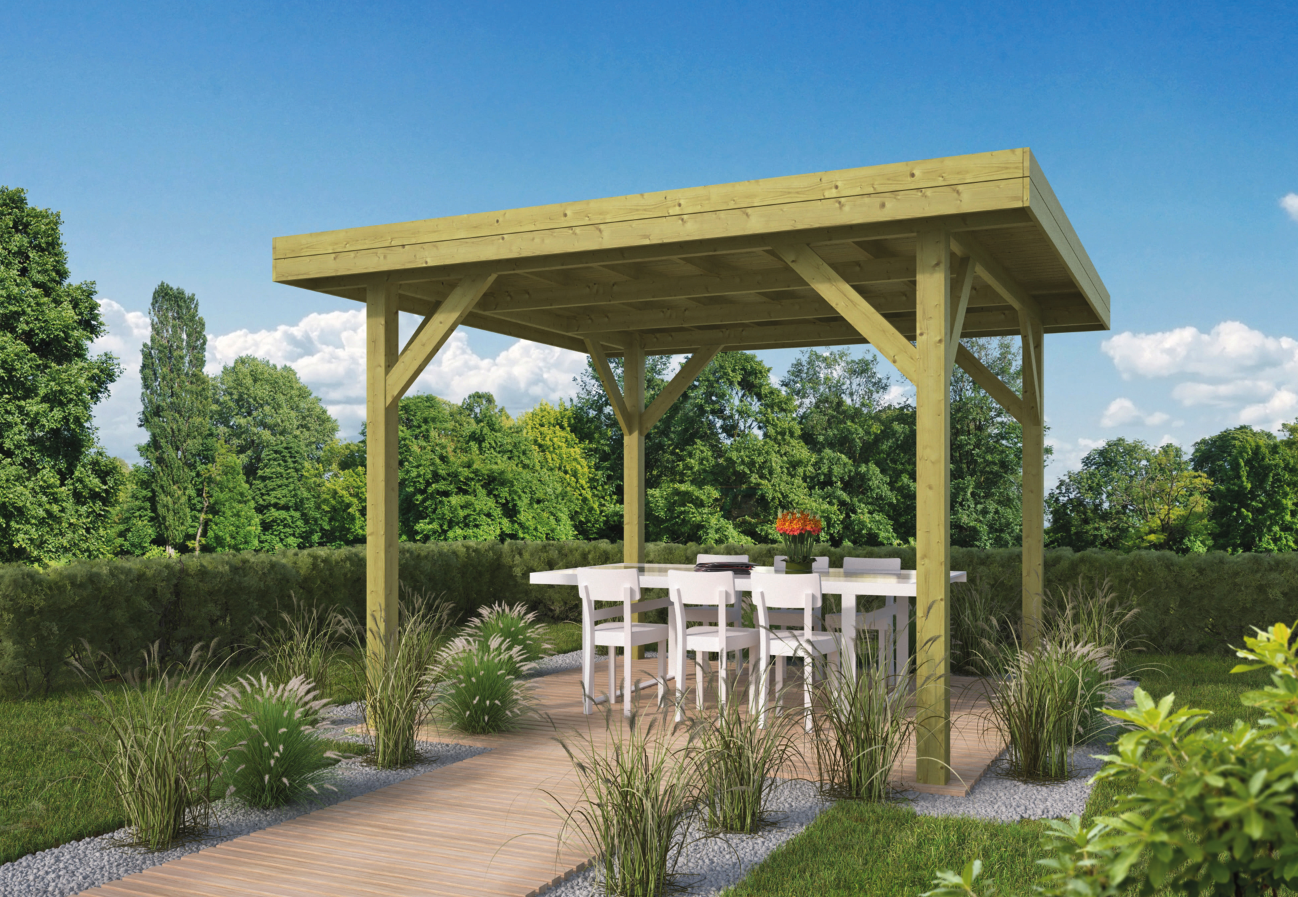 Medium Modern Gazebo 3.65x3.65m-159558 