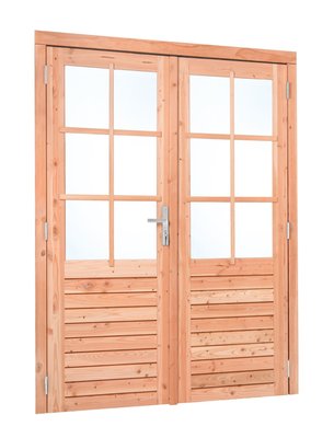 red_class_wood_dubbele_glas_deur_185x205_cm_rvs_verzinkt_beslag