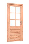 red_class_wood_enkele_glas_deur_100x205_cm_linksdraaiend_rvs_verzinkt_beslag