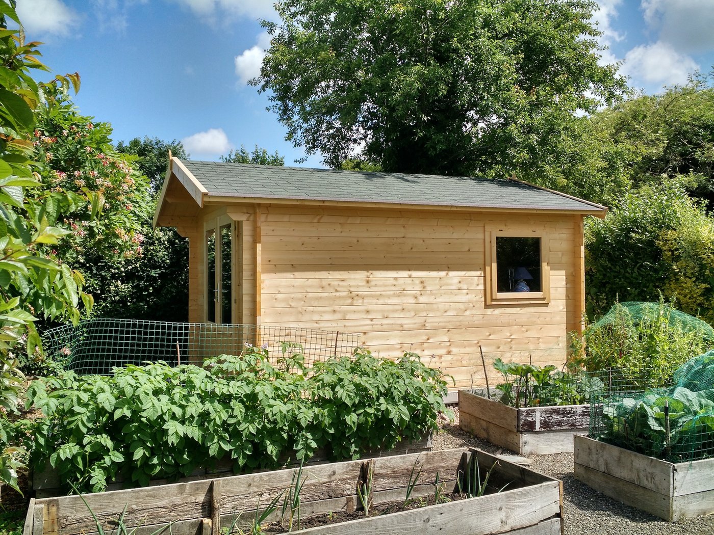 sf_Peggie_Log_Cabin_Install