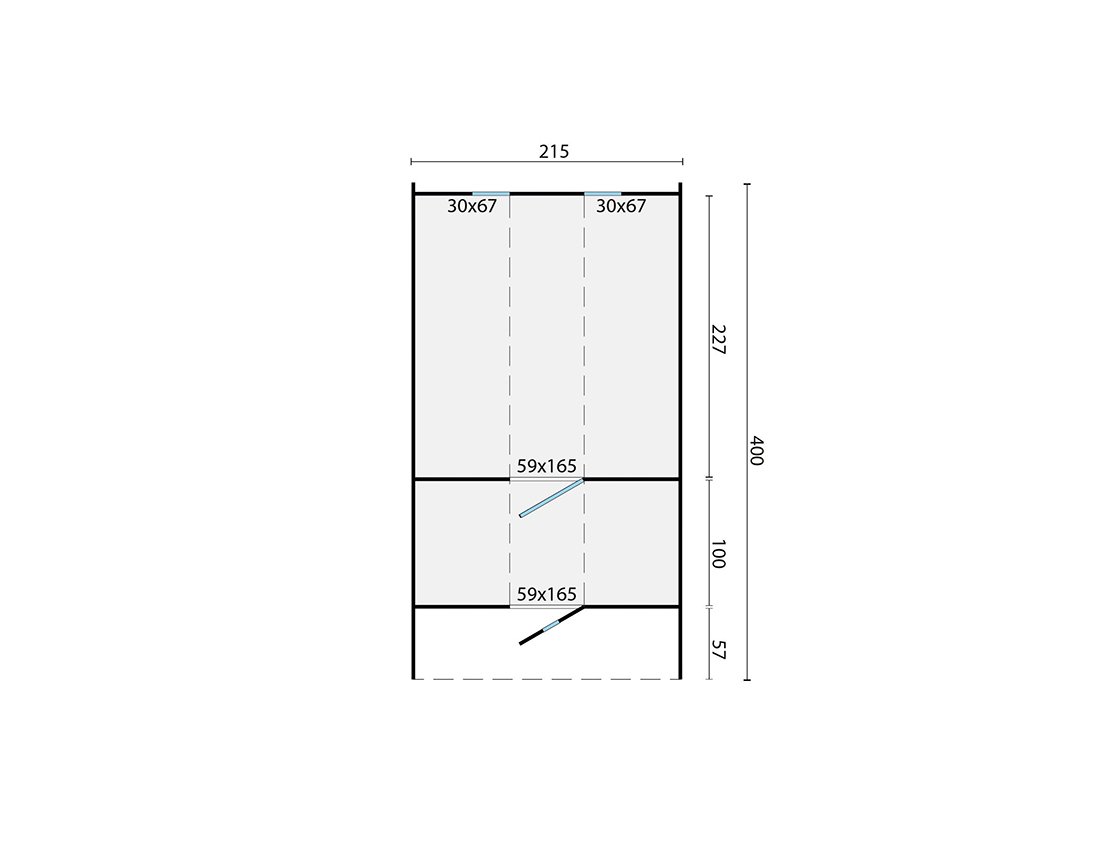 thermowood_saunabarrel_215x400cm_plattegrond