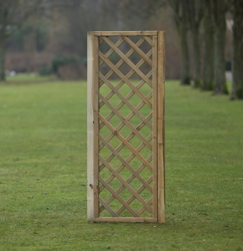 Framed Diagonal Trellis, made from pressure treated timber. Measuring ...