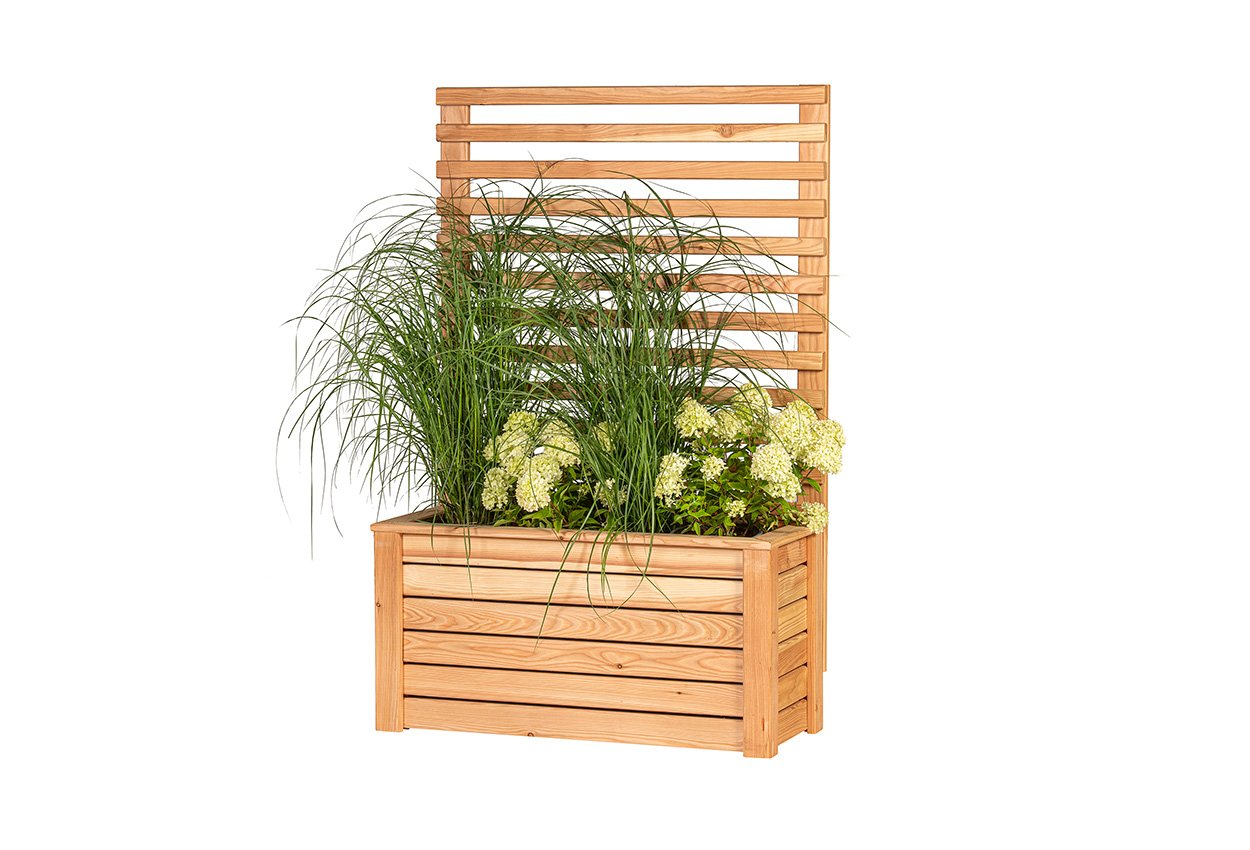 blumenkästen für balkon holz Balkonkasten aus Holz 60cm – Green Me Up main image 1