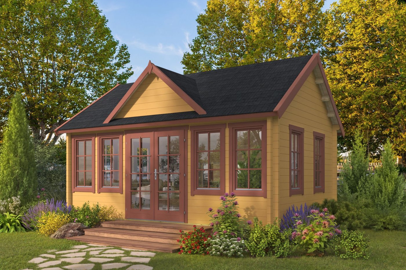 trev_log_cabin_painted