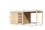 tuinhuis_qubic_2_aanbouwdak_karibu_afmetingen
