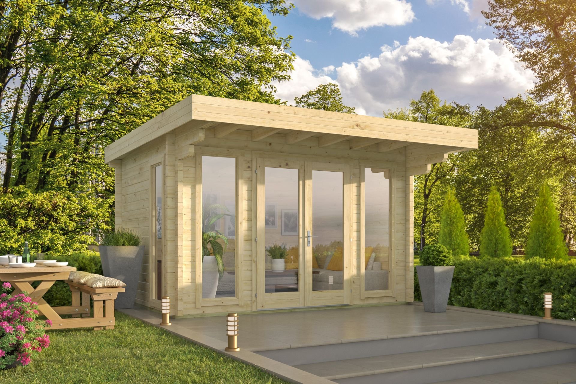 Whitegate Log Cabin 4m x 3m