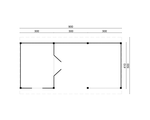 zelfbouw_lariks_douglas_overkapping_blank_900x410cm_met_berging_tekening