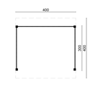 zelfbouw_lariks_douglas_overkapping_blank_300x400cm_tekening