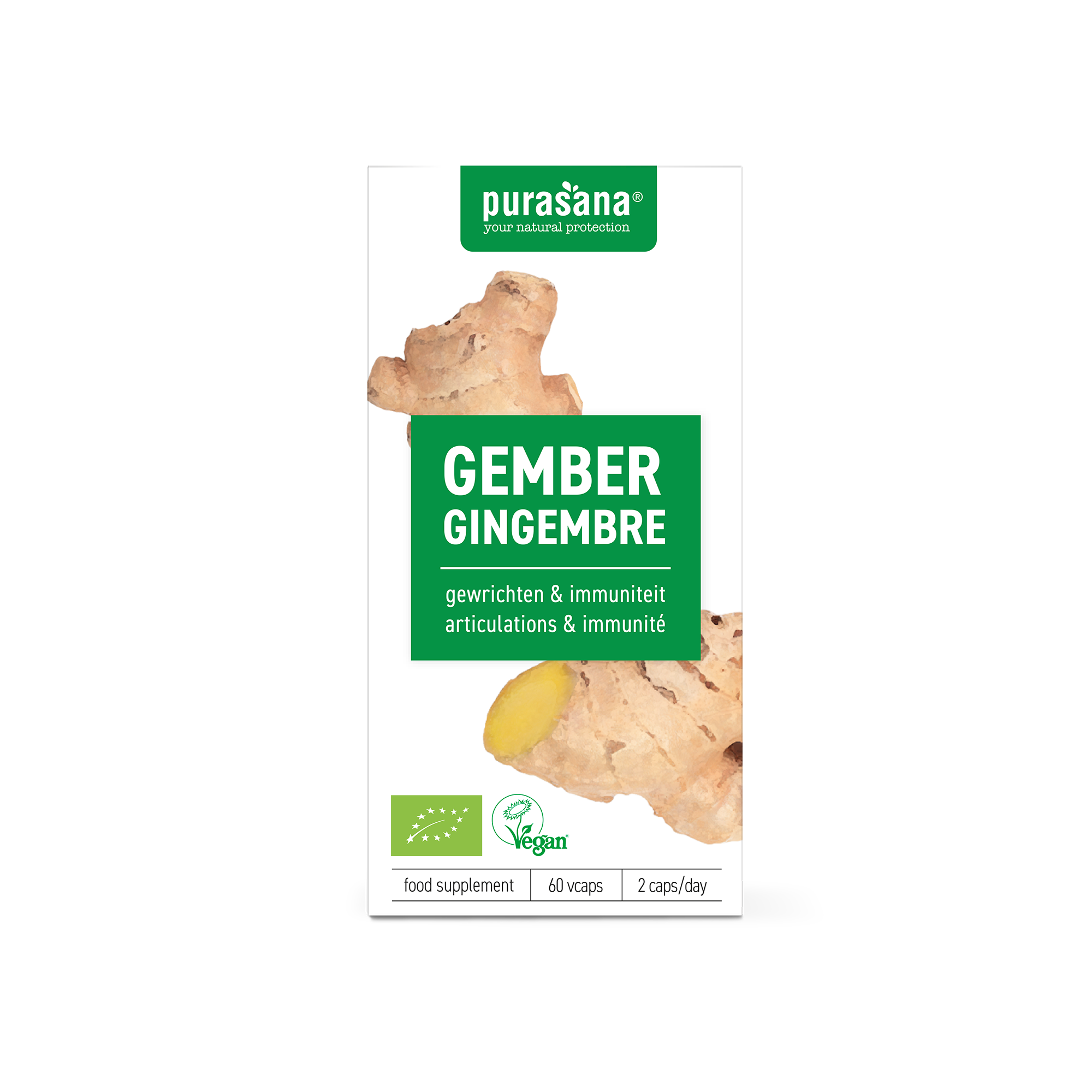 Gember Capsules Kopen? | Purasana Gember Supplement