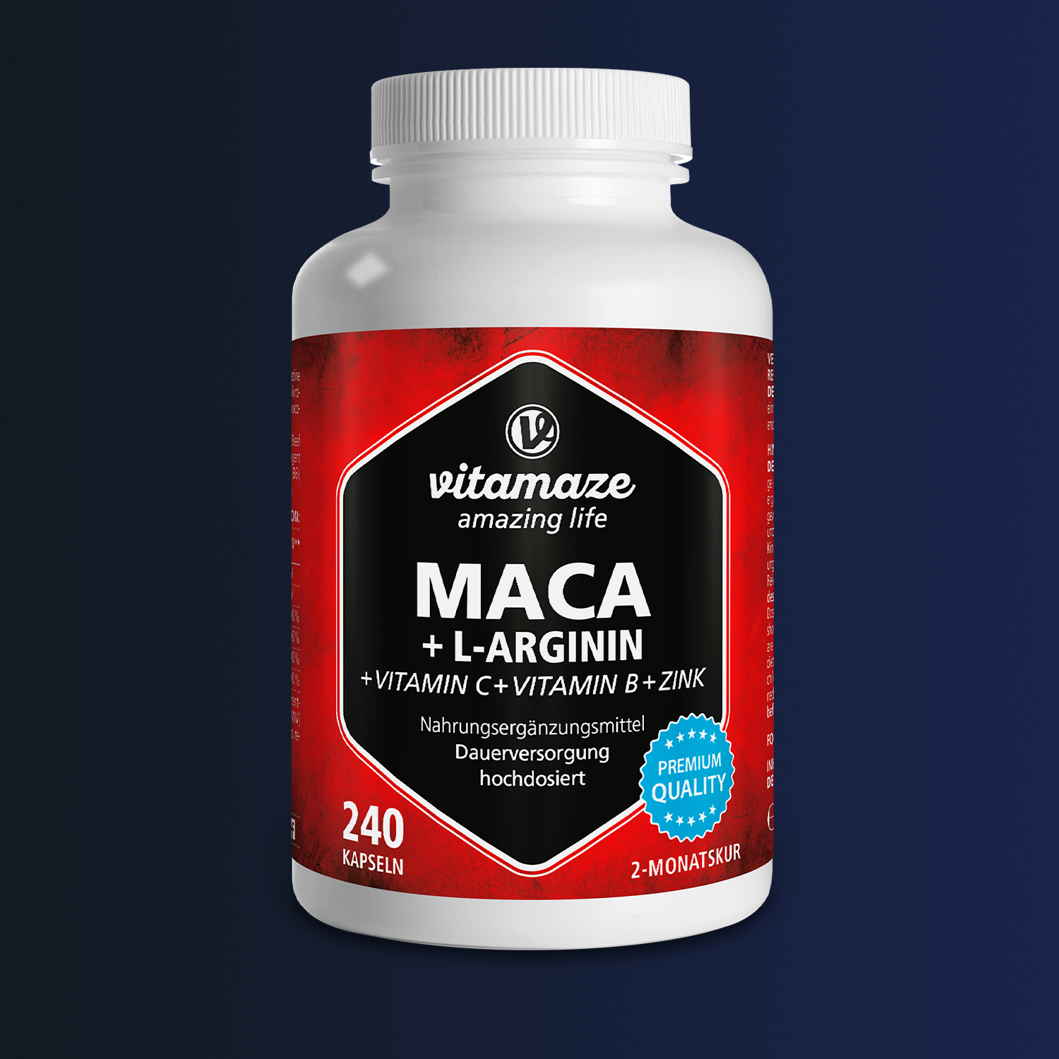 Maca 4000 ad alto dosaggio + L-arginina + vitamine + zinco-image-1000003