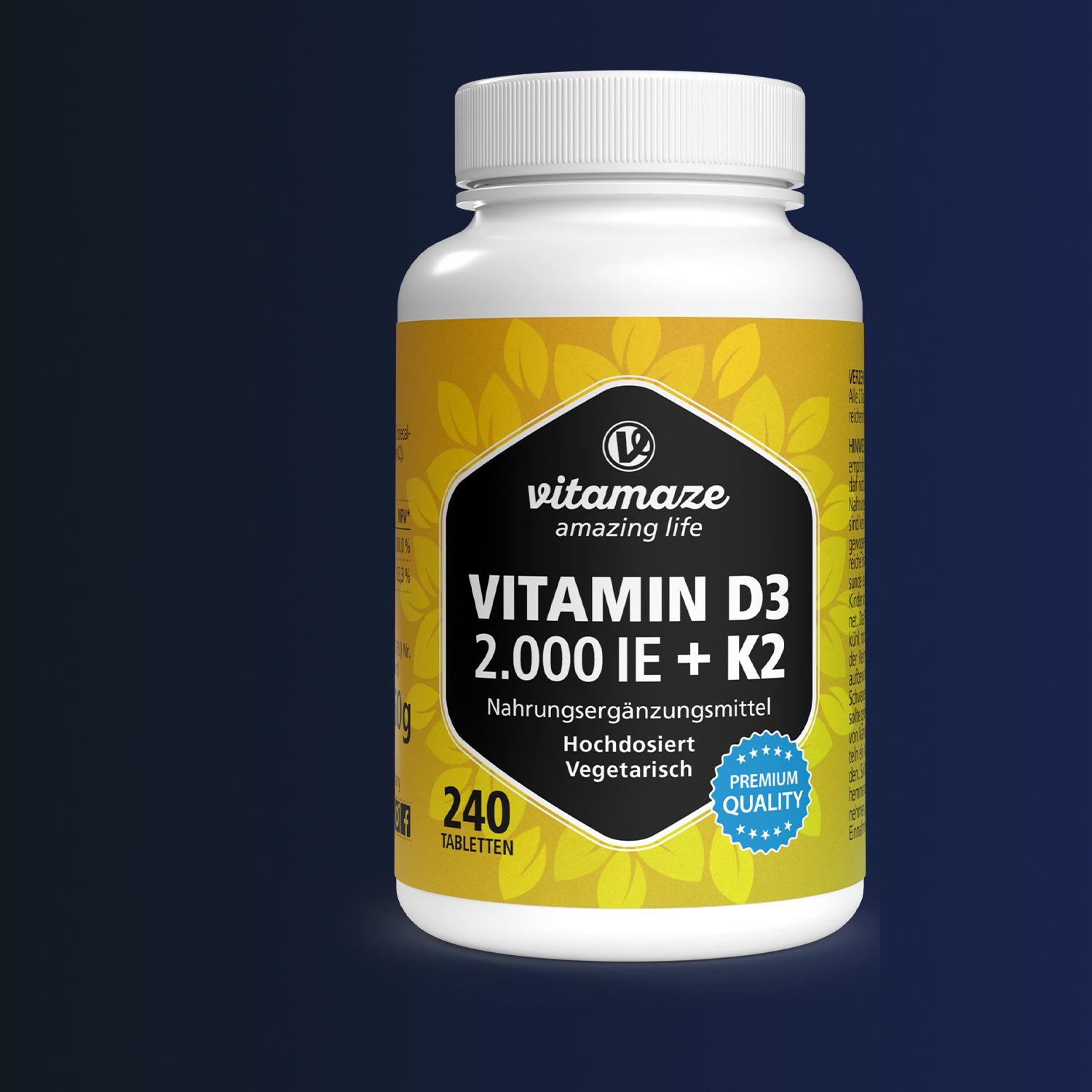Vitamina D3 2.000 UI + K2 100 µg ad alto dosaggio-image-1000160
