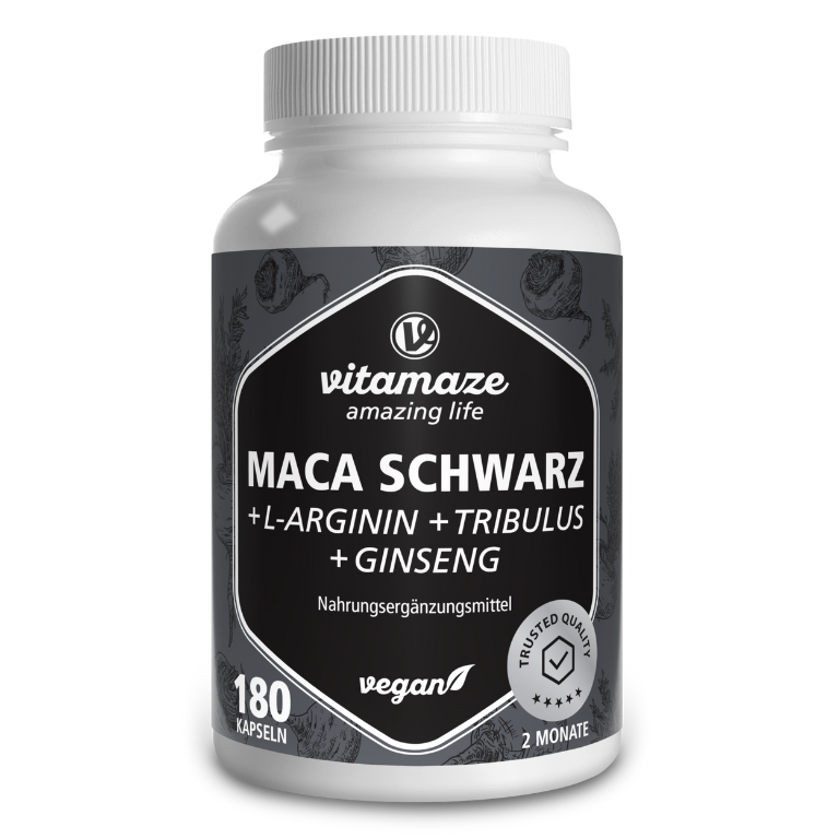 Maca Nera Complesso + L-Arginina + Tribulus + Ginseng