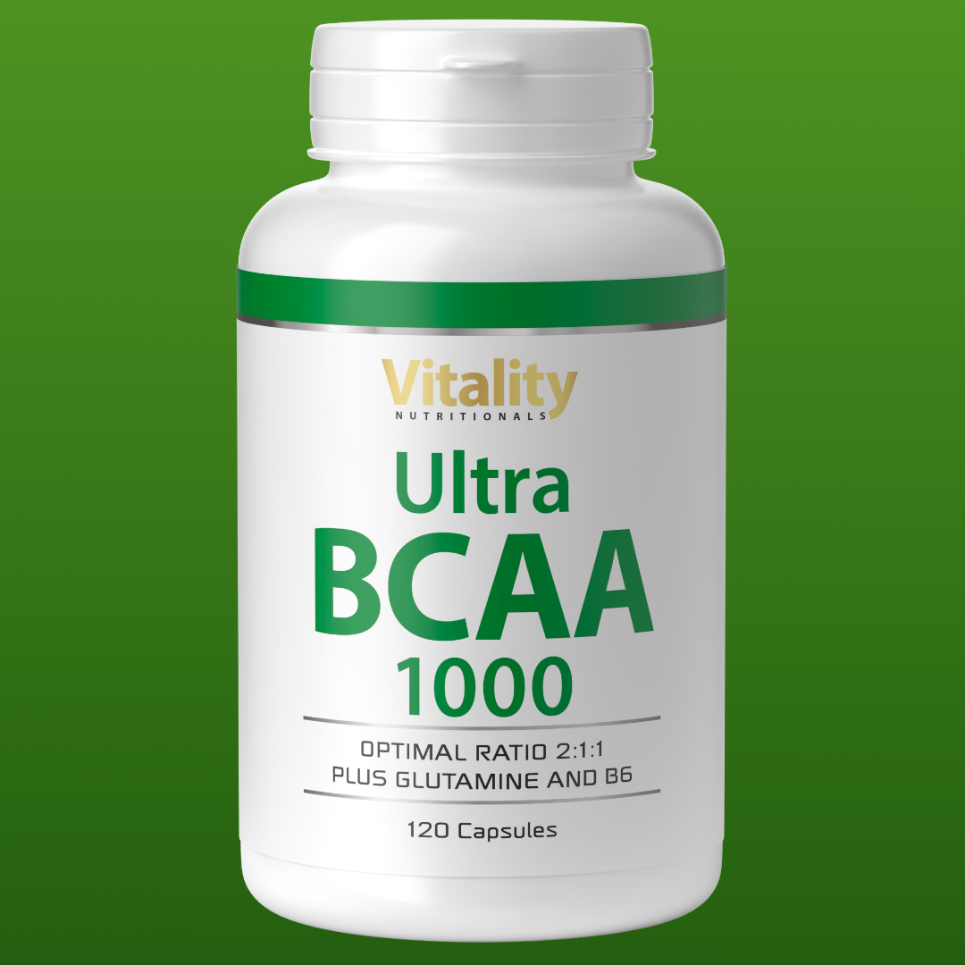 Ultra BCAA Kapseln - fermentiertes 2:1:1 mit Glutamin & vit. B6