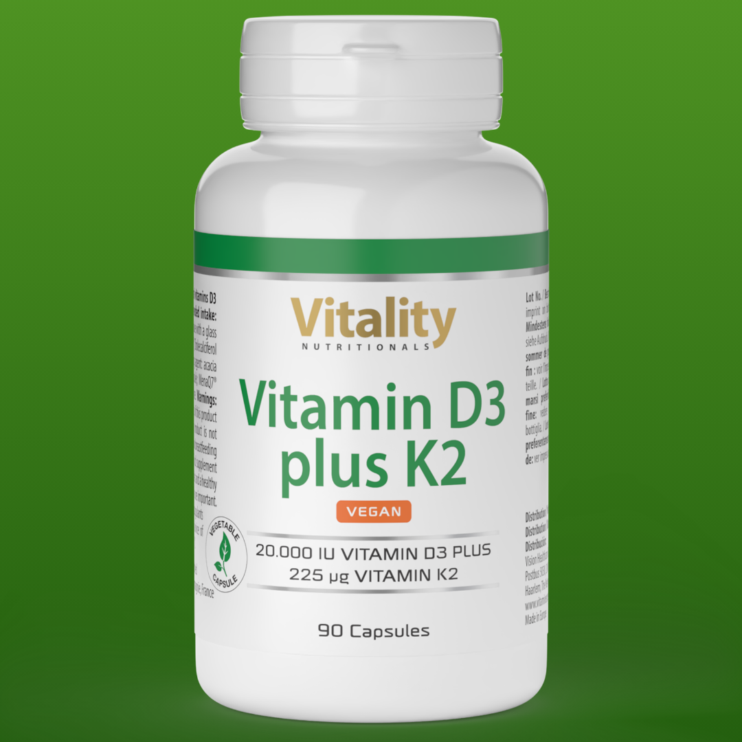 Vitamin D3 20.000 plus K2 225 MK7 VEGAN