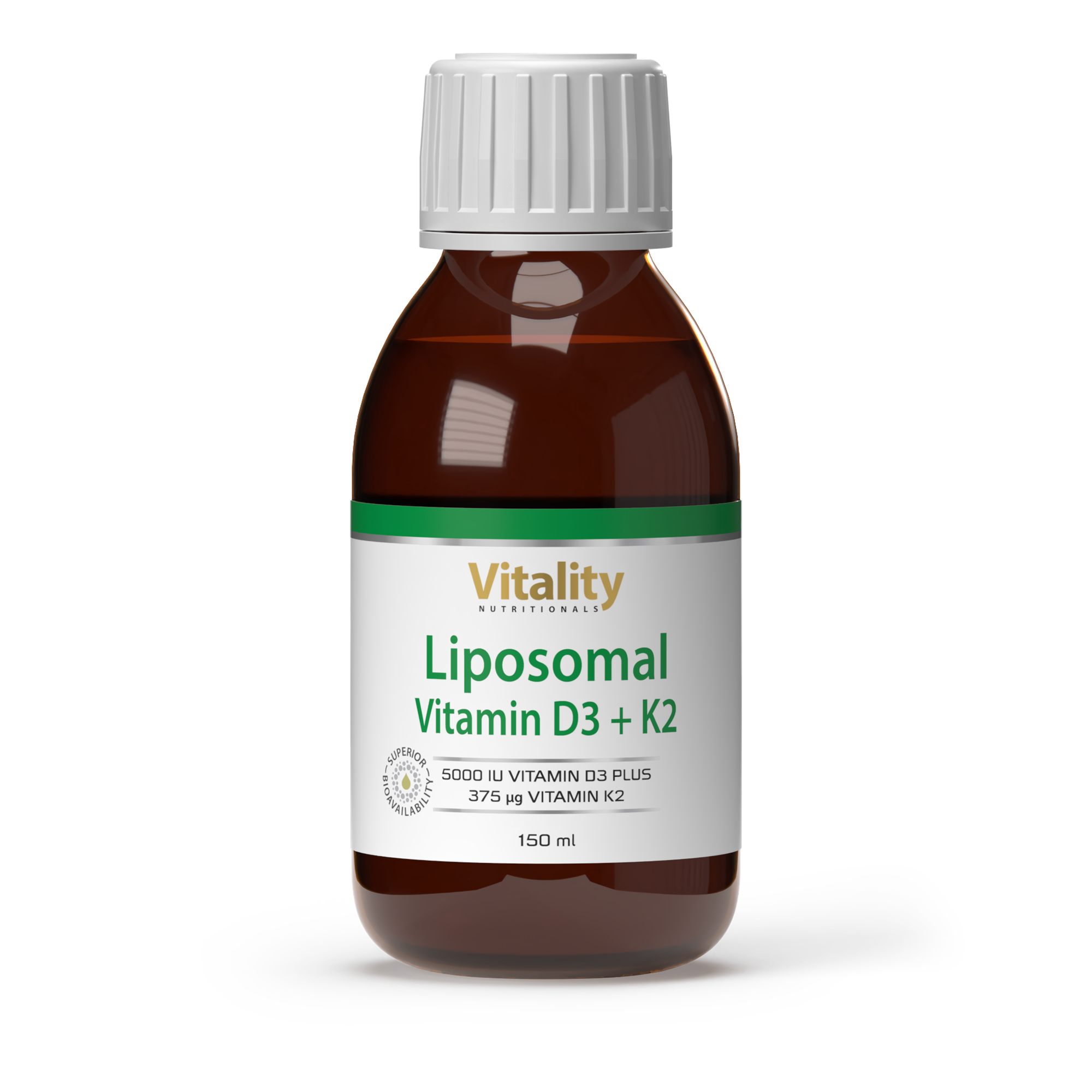 Vitamin D3 5000 UI plus K2 375 Liposomal