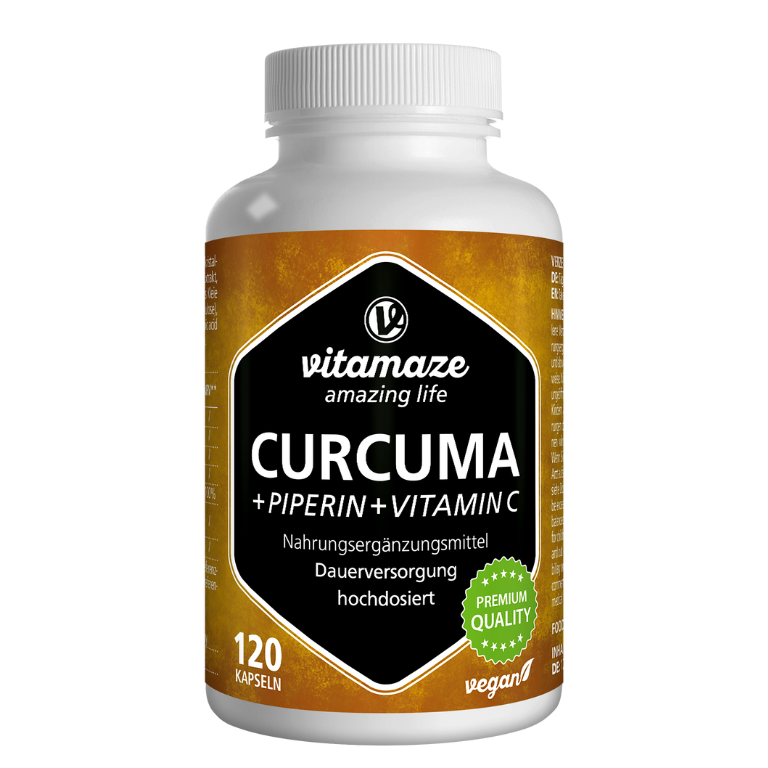 Curcuma ad alto dosaggio + Piperina + Vitamina C