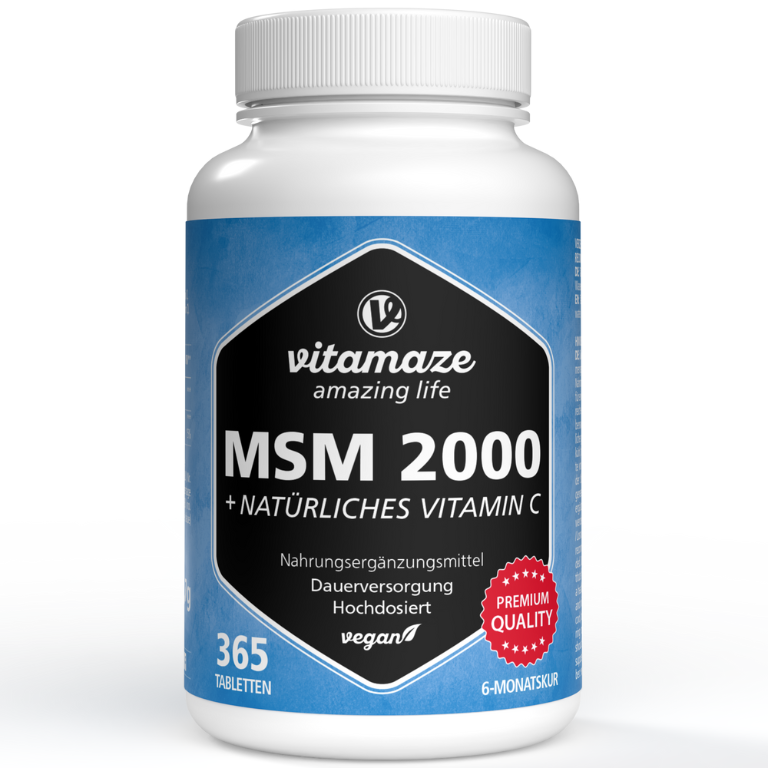 MSM 2000 + Vitamina C da Estratto di Acerola
